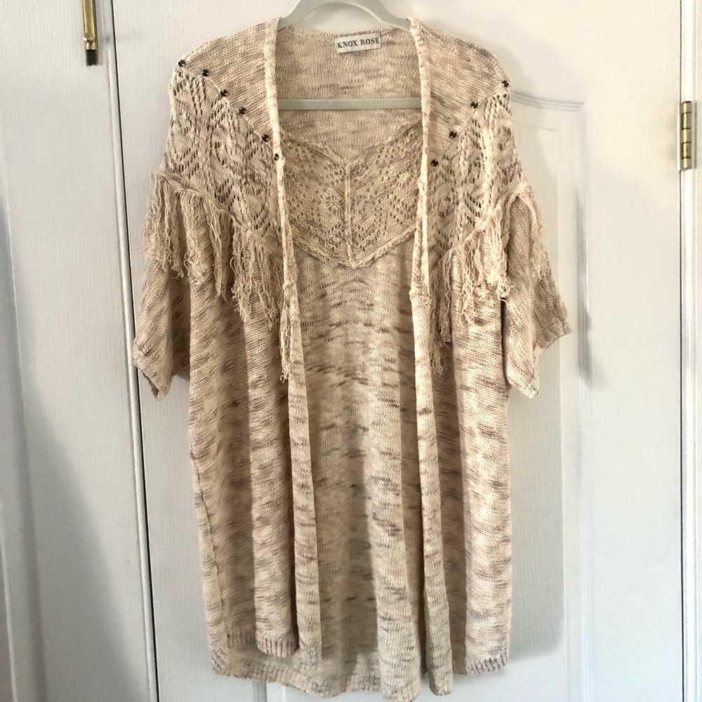 Knox Rose Bohemian Open Cardigan SZ Small